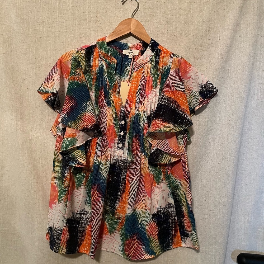 Entro Multicolor Women's Top Size S
